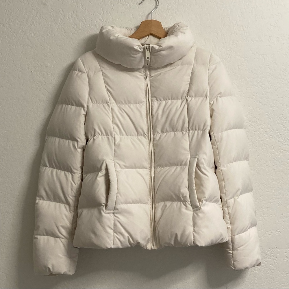 Muji Cream Puffer Jacket